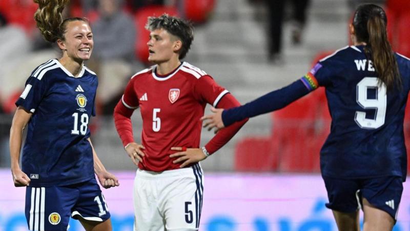 Scotland players celebrating